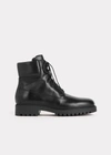 Totême The Husky Leather Boots In Black