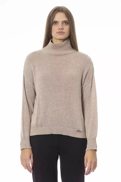 Baldinini Trend Beige Viscose Sweater