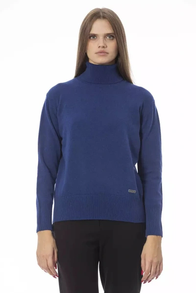 Baldinini Trend Blue Wool Jumper