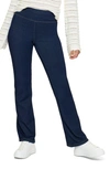 HUE PLUSH LINED DENIM BOOTCUT LEGGINGS