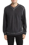 Tommy Bahama Fliprider Abaco Reversible Cotton Sweatshirt In Black