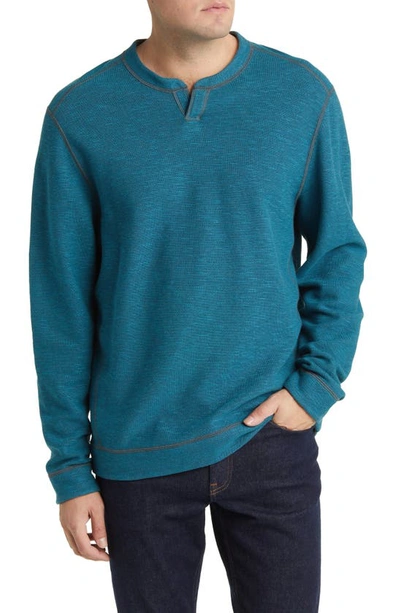 Tommy Bahama Fliprider Abaco Reversible Cotton Sweatshirt In Summer Night