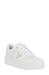 Guess Women's Miram Casual Lace Up Sneakers With Triangle Hardware In White