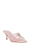 Guess Women's Lusie Slip On Kitten Heel Fashion Dress Sandals In Light Pink