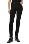 Paige Gemma Skinny Ankle Jeans In Black Shadow