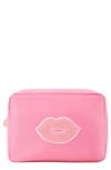 Bloc Bags X-large Kiss Cosmetic Bag In Bubblegum Pink
