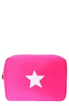 Bloc Bags X-large Star Cosmetic Bag In Hot Pink