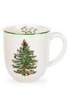 Spode Christmas Tree Coffee Mug In Green