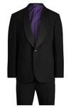 Ralph Lauren Men's Gregory Barathea Wool Shawl Tuxedo In Black