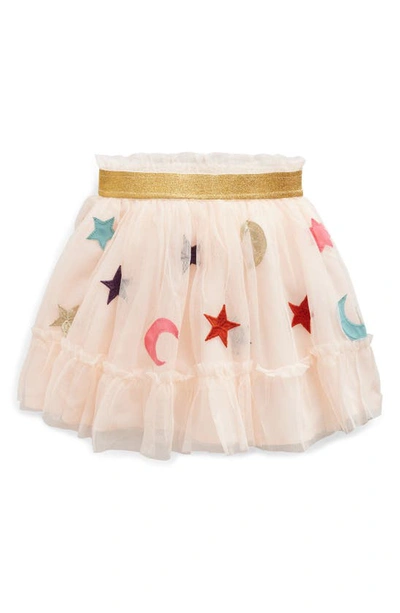 Mini Boden Kids' Tulle Appliqué Skirt Sandpiper Stars Girls Boden