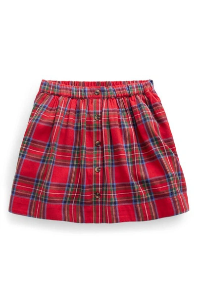 Mini Boden Kids' Pull On Twirly Skirt Red / Blue Check Girls Boden