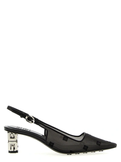 Givenchy G-cube Slingback Pumps In Noir