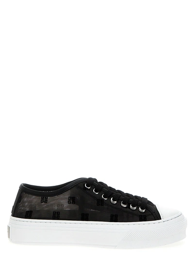 Givenchy Black City Sneakers In White/black