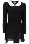 Maison Margiela Peter Pan-collar Wool Minidress