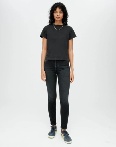 Re/done Comfort Stretch High Rise Ankle Crop In 27