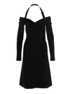 Ferragamo Knit Midi Dress With Gancini Buckle