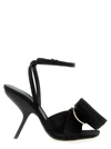Ferragamo Heel Sandals With Bow Detail And Open Toe