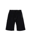 Saint Laurent Straight-leg Logo-embroidered Cotton-jersey Drawstring Shorts