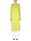 Raf Simons Jersey Long Dress In Green