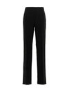 FERRAGAMO STRAIGHT  WITH PLEAT PANTS BLACK