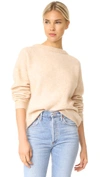 Acne Studios Dramatic Mohair-blend Sweater In Light Camel