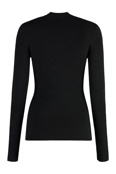 Burberry Wool Blend Pullover With Equestrian Knight Design For Women