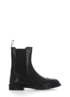 Doucal's Perforated Leather Chelsea Boots In Black