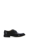 Doucal's Leather Lace-up Shoes In Black