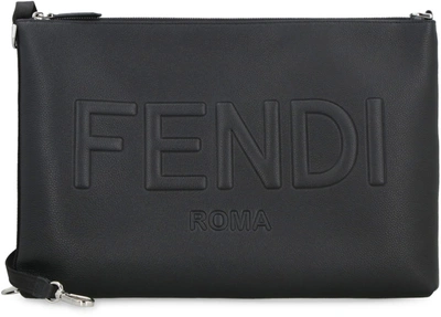 Fendi Pc Pouch In Black