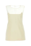 Khaite Ivory Cotton Blend Top In White