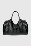 Anine Bing Womens Kate Leather Tote Bag Black In Black
