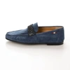 BALLY CRUSADER MEN'S 6231442 BLUE SUEDE LOAFERS