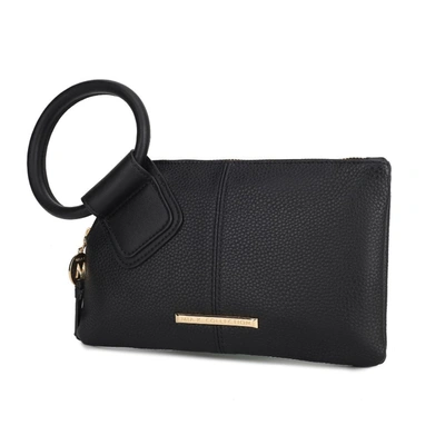 Mkf Collection By Mia K Luna Vegan Leather Clutch/wristlet For Women's In Black