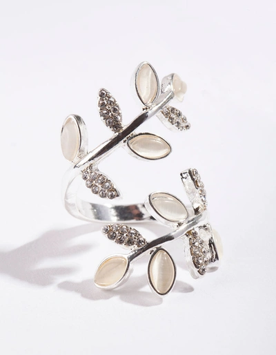 Lovisa Silver Leaf Wrapped Ring In Multi