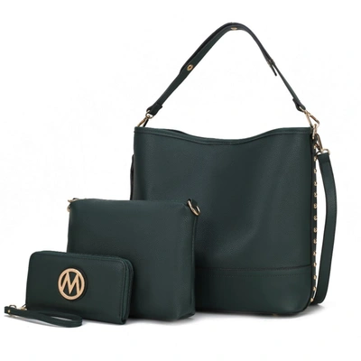 Mkf Collection By Mia K Ultimate Hobo Bag With Pouch & Wallet In Green