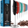 Zulay Kitchen Premium One-touch Milk Frother For Coffee In Black