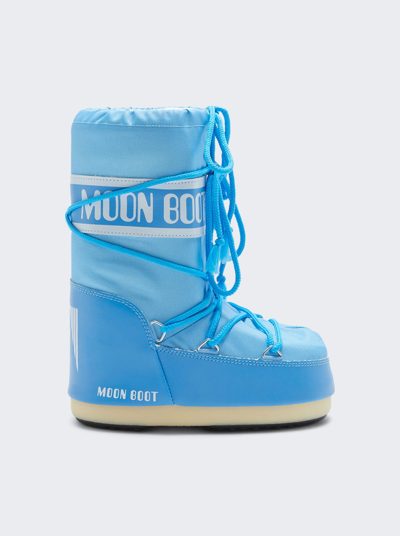 Moon Boot Icon Nylon Boots In Blue