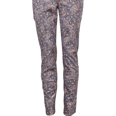Lords Of Harlech Jack Lux Trippy Paisley Pant In Grey