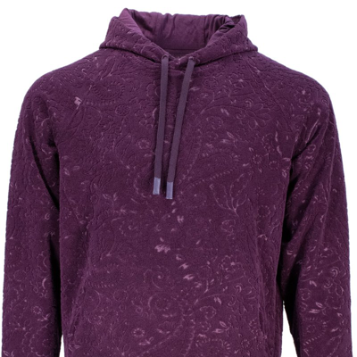 Lords Of Harlech Howard Towel Hoodie In Purple