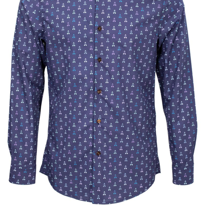 Lords Of Harlech Nigel Guitar Skulls Shirt In Blue