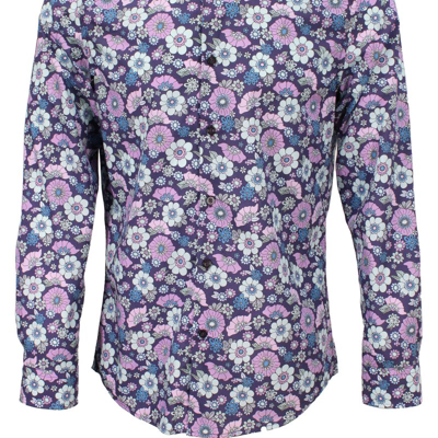 Loh Dragon Mitchell Joyful Floral Shirt In Blue