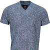 LORDS OF HARLECH MAZE TRIPPY PAISLEY V-NECK TEE