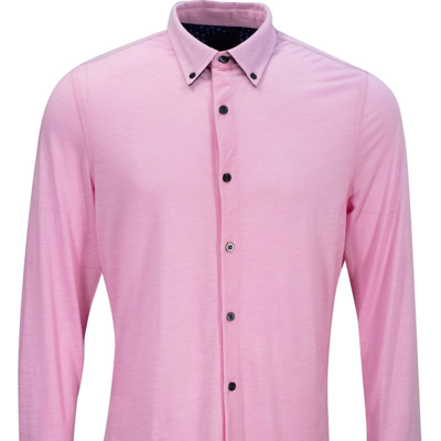 Lords Of Harlech Shawn Merino Shirt In Pink