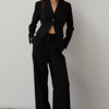 Crescent Penelope Bolero Blazer Set In Black