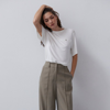 Crescent Gemma Knit T-shirt In White