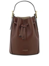 J & M Davidson Borsa A Secchiello Poppy In Pelle Marrone Donna In Purple