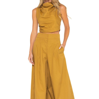 Just Bee Queen Logan Pant Honey In Yellow