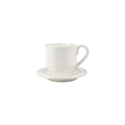 Vietri Pietra Serena Espresso Cup & Saucer