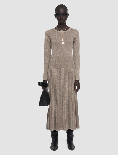 Joseph Lurex Knit Dress In Metallic Spark