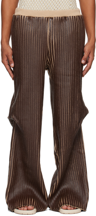 Stanley Raffington Ssense Exclusive Brown Trousers